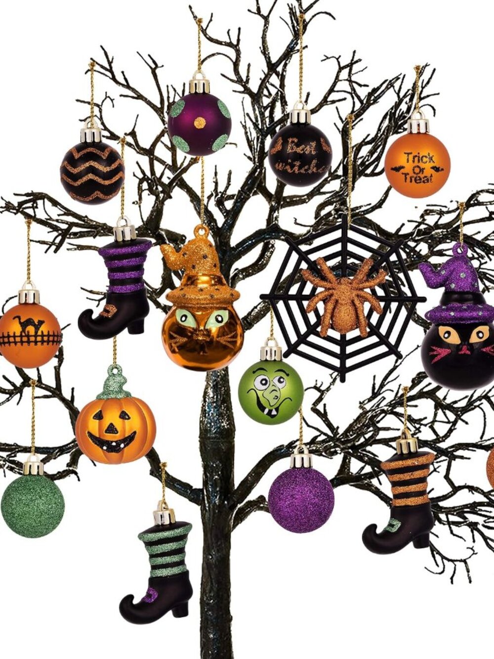 Halloween Decorations 24ct Shatterproof Tree Ornament Indoor